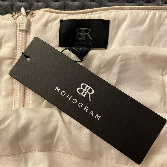 Gorgeous Banana Republic Monogram gold & ivory sequinned mini skirt size 12 NWT - Picture 5 of 9